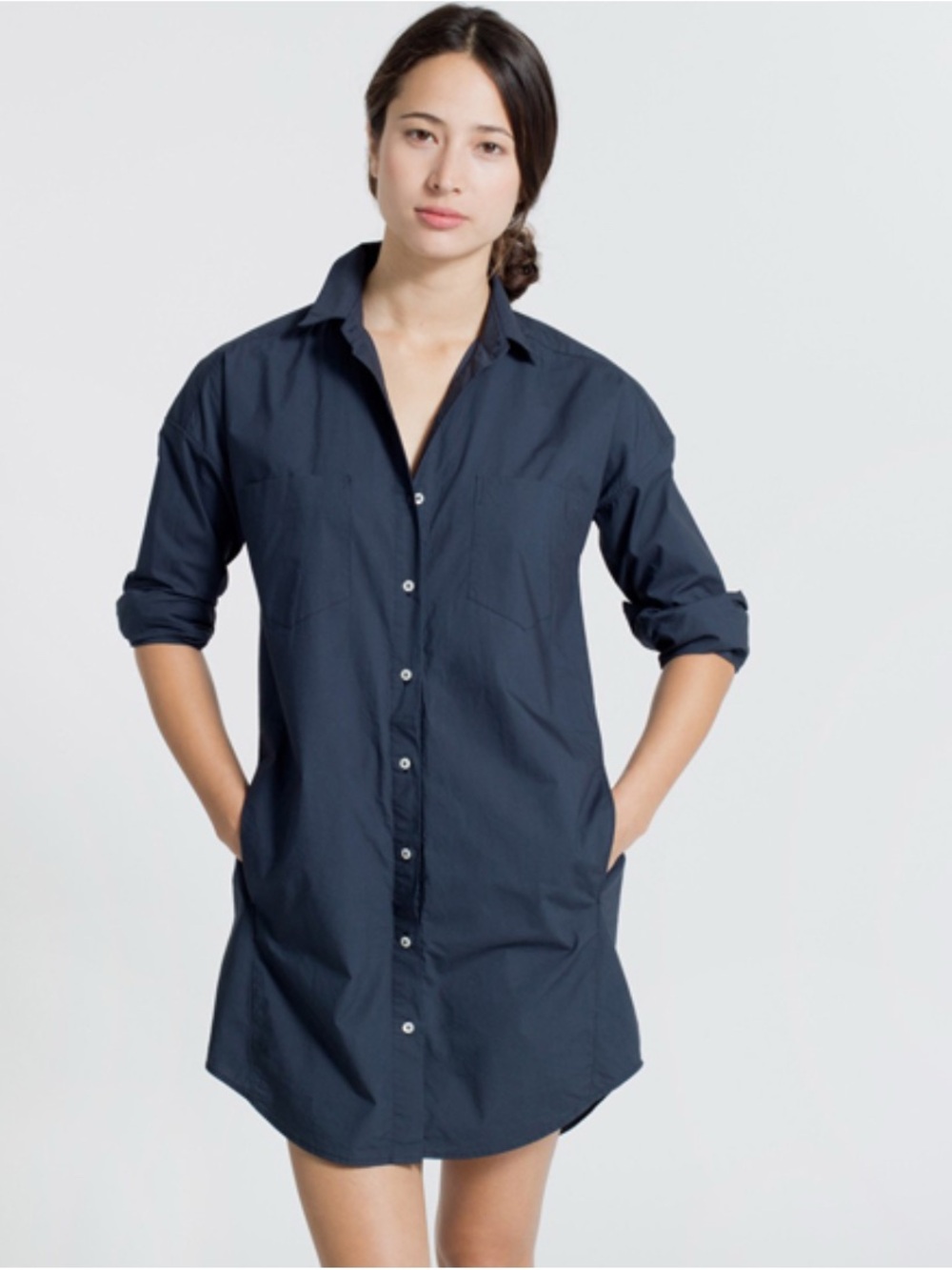 Everlane Navy Button-Down Shirt